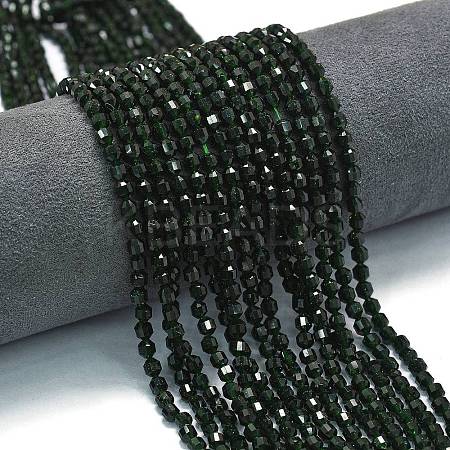 Synthetic Green Goldstone Beads Strands G-A260-A17-01-1