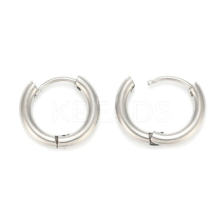 Tarnish Resistant 202 Stainless Steel Huggie Hoop Earrings A-EJEW-O087-06F-P-1