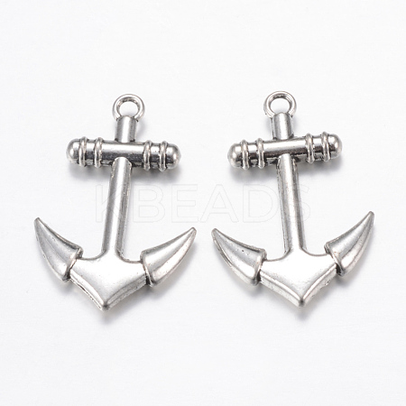Tibetan Style Alloy Pendants TIBE-S299-050AS-RS-1