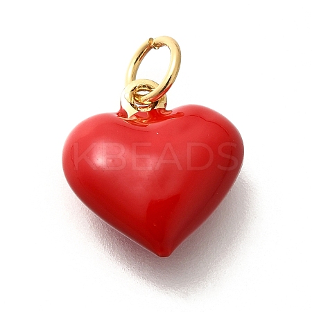 Rack Plating Brass with Enamel Pendants KK-M296-01G-02-1
