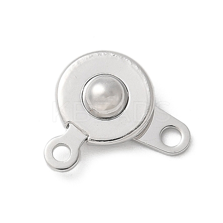 Brass Snap Clasps KK-U052-25P-1