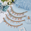 4Pcs 2 Styles Iron Cable Chains Bag Decorative Chains HJEW-DR00194-3