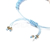 Adjustable Polyester Braided Bead Bracelet for Teen Girl Women BJEW-JB06878-7