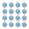 Platinum Plated Alloy Enamel Charms X-ENAM-S118-04F-P-2