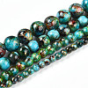 Baking Paint Glass Beads Strands DGLA-N003-8mm-B08-2