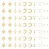 DIY Moon & Star & Sun Earring Making Kit KK-HY0003-49-1