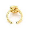 Brass Letter Open Cuff Rings for Women RJEW-G313-01S-G-3