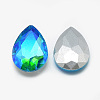 Pointed Back Glass Rhinestone Cabochons RGLA-T017-10x14mm-05-2