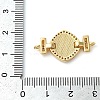Rack Plating Brass Micro Pave Clear Cubic Zirconia Rhombus Links Connector Charms KK-K385-105G-03-3