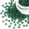 6/0 Transparent Two Tone Glass Seed Beads SEED-T006-01C-C09-1