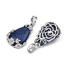 Dyed Natural Lapis Lazuli Pendants G-P393-P10-2