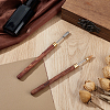 2Pcs 2 Styles Stainless Steel Leather Edge Oil Pen TOOL-NB0002-29A-4