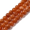 Natural Dyed White Jade Beads Strands G-M402-C03-08-2
