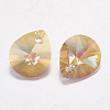 Faceted Glass Rhinestone Pendants RGLA-F053-E-223PS-2