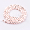Eco-Friendly Dyed Glass Pearl Round Beads Strands HY-A002-4mm-RB091-2