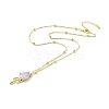 Synthetic Crystal Teardrop Pendant Necklace LS-NJEW-G016-03B-3