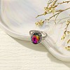 Cubic Zirconia Plain Band Rings for Women PW-WGEF2B2-13-1