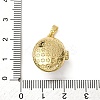 Brass Enamel Locket Pendants KK-F912-04B-G-4