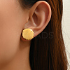 Elegant Irregular 201 Stainless Steel Flat Round Stud Earrings EV2477-4