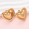 304 Stainless Steel Stud Earrings EJEW-K311-01G-2