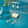DIY Wire Wrap Ring Dangle Earring Making Kit DIY-UN0003-65-3