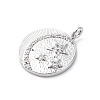 Brass Micro Pave Cubic Zirconia Pendants KK-D360-08P-2