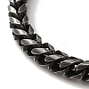 316 Surgical Stainless Steel Wheat Chain Bracelets with Magnetic Clasps BJEW-Q349-04B-2