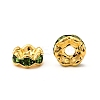 Brass Grade A Rhinestone Spacer Beads RSB028NF-10G-3