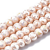 Electroplate Glass Beads Strands EGLA-Q125-003-A01-1