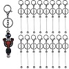 16Pcs Alloy Bar Beadable Keychain for Jewelry Making DIY Crafts KEYC-SZ0001-16B-1