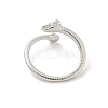 Brass Cup Peg Open Cuff Ring Settings KK-G518-10P-01-3