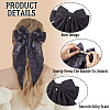 2Pcs 2 Style Polyester/Cloth Bowkont Hair Barrettes for Women Girls DIY-TA0011-57-5