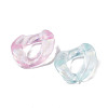 Luminous Rainbow Iridescent Plating Transparent Acrylic Linking Rings OACR-Z013-21-3