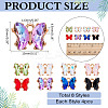 32Pcs 8 Colors Alloy Glass Charms FIND-ME0001-95-2