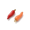 304 Stainless Steel Enamel Pendants STAS-K306-42G-2
