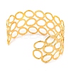 304 Stainless Steel Open Cuff Bangles for Women BJEW-G711-01F-G-3
