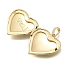Valentine's Day Brass Heart Locket Pendants KK-D431-035B-G-2