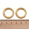 Ion Plating(IP) 316 Stainless Steel Spring Gate Rings STAS-M296-01G-D-3