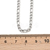 Tarnish Resistant Smooth Surface 304 Stainless Steel Figaro Chain Necklace Making STAS-A028-N022P-3