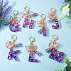 Resin Butterfly Pendant Keychains KEYC-TAC0034-03J-6