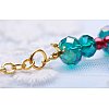 Multicolor Iron Round Spacer Beads with Box for Jewelry Making 7~8x3.6~4x3mm IFIN-PH0001-07-NF-5