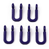 Rack Plating Spray Painted Alloy 2-Loop Link Pendants PALLOY-N176-01U-1