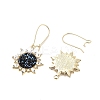 Alloy Rhinstone Hoop Earrings EJEW-K280-02-2