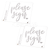 2Pcs Custom Word Acrylic Display Holder AJEW-FH0001-77-1