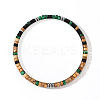 Synthetic Malachite & Non-magnetic Hematite & Natural Picture Jasper Beads Stretch Bracelets for Men NI3669-5