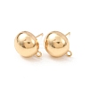 Brass Stud Earring Findings LS-KK-G604-01G-05-1