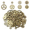 80Pcs 8 Styles Tibetan Style Alloy Steampunk Pendants FIND-YW0006-81-2