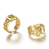 Brass Micro Pave Clear Cubic Zirconia Cuff Rings RJEW-H541-01X-G-2