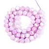 Anti-Tarnish Electroplate Glass Beads Strands GLAA-T025-8mm-14G-2