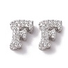 925 Sterling Silver Micro Pave Cubic Zirconia Beads STER-Z005-15P-F-1